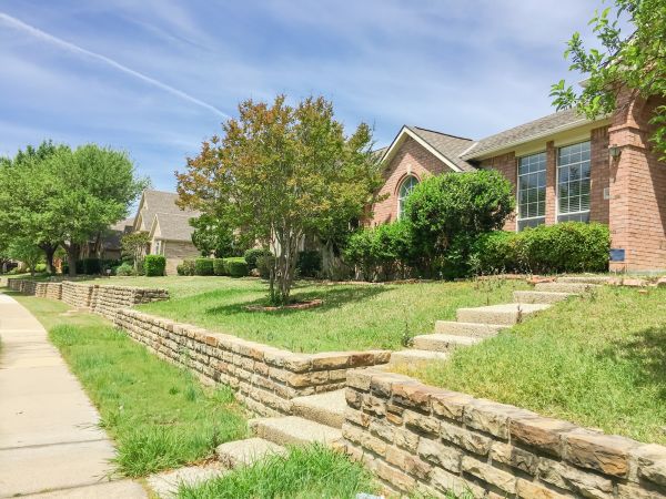 Sloped Yard Landscaping in Cape Coral